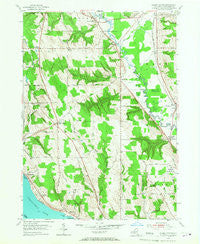 Ellery Center New York Historical topographic map, 1:24000 scale, 7.5 X 7.5 Minute, Year 1954