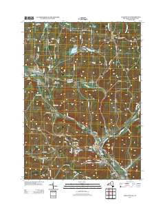 Ellicottville New York Historical topographic map, 1:24000 scale, 7.5 X 7.5 Minute, Year 2013