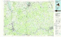 Elmira New York Historical topographic map, 1:100000 scale, 30 X 60 Minute, Year 1986