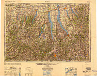 Elmira New York Historical topographic map, 1:250000 scale, 1 X 2 Degree, Year 1950
