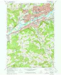 Endicott New York Historical topographic map, 1:24000 scale, 7.5 X 7.5 Minute, Year 1969