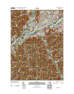 Endicott New York Historical topographic map, 1:24000 scale, 7.5 X 7.5 Minute, Year 2013