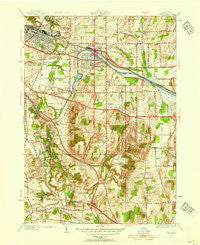 Fairport New York Historical topographic map, 1:24000 scale, 7.5 X 7.5 Minute, Year 1952