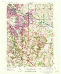 Fairport New York Historical topographic map, 1:24000 scale, 7.5 X 7.5 Minute, Year 1952