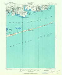 Fire Island New York Historical topographic map, 1:62500 scale, 15 X 15 Minute, Year 1902