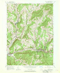 Fleischmanns New York Historical topographic map, 1:24000 scale, 7.5 X 7.5 Minute, Year 1945