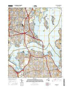 Flushing New York Current topographic map, 1:24000 scale, 7.5 X 7.5 Minute, Year 2016