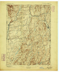 Fort Ann New York Historical topographic map, 1:62500 scale, 15 X 15 Minute, Year 1895