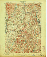 Fort Ann New York Historical topographic map, 1:62500 scale, 15 X 15 Minute, Year 1904