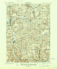 Franklinville New York Historical topographic map, 1:62500 scale, 15 X 15 Minute, Year 1924