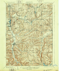 Franklinville New York Historical topographic map, 1:62500 scale, 15 X 15 Minute, Year 1924