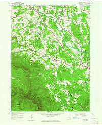 Freehold New York Historical topographic map, 1:24000 scale, 7.5 X 7.5 Minute, Year 1943