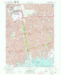 Freeport New York Historical topographic map, 1:24000 scale, 7.5 X 7.5 Minute, Year 1969