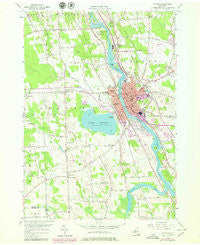 Fulton New York Historical topographic map, 1:24000 scale, 7.5 X 7.5 Minute, Year 1955