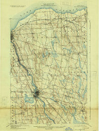 Fulton New York Historical topographic map, 1:62500 scale, 15 X 15 Minute, Year 1900