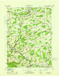 Gallupville New York Historical topographic map, 1:31680 scale, 7.5 X 7.5 Minute, Year 1946