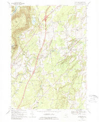 Gansevoort New York Historical topographic map, 1:24000 scale, 7.5 X 7.5 Minute, Year 1968