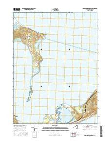 Gardiners Island East New York Current topographic map, 1:24000 scale, 7.5 X 7.5 Minute, Year 2016