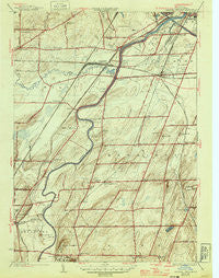 Genesee Junction New York Historical topographic map, 1:24000 scale, 7.5 X 7.5 Minute, Year 1935