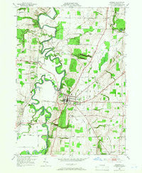 Geneseo New York Historical topographic map, 1:24000 scale, 7.5 X 7.5 Minute, Year 1950