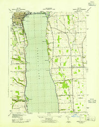 Geneva South New York Historical topographic map, 1:31680 scale, 7.5 X 7.5 Minute, Year 1943