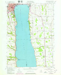 Geneva South New York Historical topographic map, 1:24000 scale, 7.5 X 7.5 Minute, Year 1953