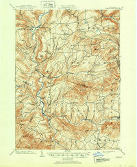 Gilboa New York Historical topographic map, 1:62500 scale, 15 X 15 Minute, Year 1903