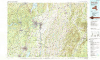 Glens Falls New York Historical topographic map, 1:100000 scale, 30 X 60 Minute, Year 1989