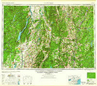 Glens Falls New York Historical topographic map, 1:250000 scale, 1 X 2 Degree, Year 1959