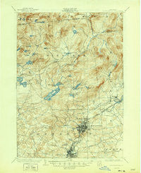 Gloversville New York Historical topographic map, 1:62500 scale, 15 X 15 Minute, Year 1903