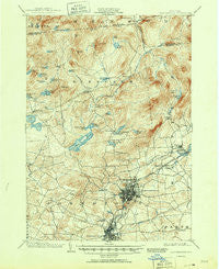 Gloversville New York Historical topographic map, 1:62500 scale, 15 X 15 Minute, Year 1903