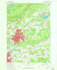 Gloversville New York Historical topographic map, 1:24000 scale, 7.5 X 7.5 Minute, Year 1970