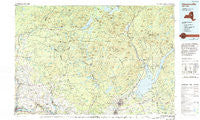 Gloversville New York Historical topographic map, 1:100000 scale, 30 X 60 Minute, Year 1985