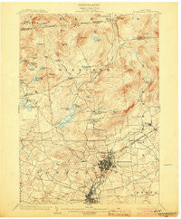 Gloversville New York Historical topographic map, 1:62500 scale, 15 X 15 Minute, Year 1903