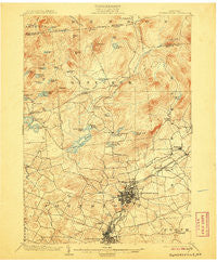 Gloversville New York Historical topographic map, 1:62500 scale, 15 X 15 Minute, Year 1903