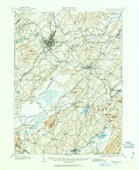 Goshen New York Historical topographic map, 1:62500 scale, 15 X 15 Minute, Year 1906