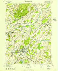 Goshen New York Historical topographic map, 1:24000 scale, 7.5 X 7.5 Minute, Year 1942