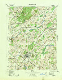 Goshen New York Historical topographic map, 1:31680 scale, 7.5 X 7.5 Minute, Year 1943