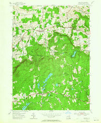 Grafton New York Historical topographic map, 1:24000 scale, 7.5 X 7.5 Minute, Year 1954