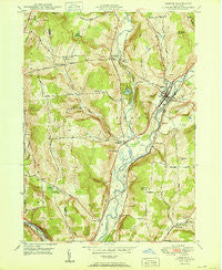 Greene New York Historical topographic map, 1:24000 scale, 7.5 X 7.5 Minute, Year 1950
