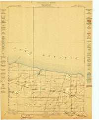 Hamlin New York Historical topographic map, 1:62500 scale, 15 X 15 Minute, Year 1899