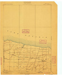 Hamlin New York Historical topographic map, 1:62500 scale, 15 X 15 Minute, Year 1899
