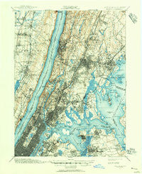 Harlem New York Historical topographic map, 1:62500 scale, 15 X 15 Minute, Year 1897
