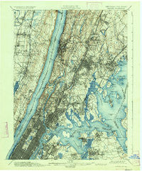 Harlem New York Historical topographic map, 1:62500 scale, 15 X 15 Minute, Year 1900