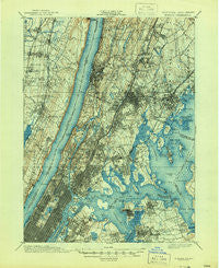 Harlem New York Historical topographic map, 1:62500 scale, 15 X 15 Minute, Year 1900
