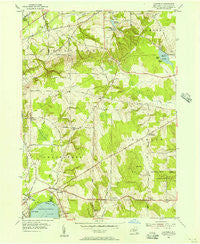 Hartfield New York Historical topographic map, 1:24000 scale, 7.5 X 7.5 Minute, Year 1954