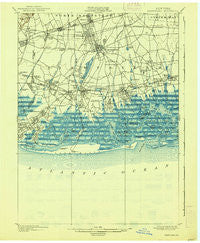 Hempstead New York Historical topographic map, 1:62500 scale, 15 X 15 Minute, Year 1903