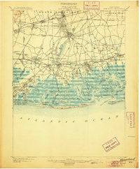 Hempstead New York Historical topographic map, 1:62500 scale, 15 X 15 Minute, Year 1903