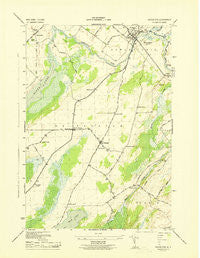 Heuvelton New York Historical topographic map, 1:31680 scale, 7.5 X 7.5 Minute, Year 1943