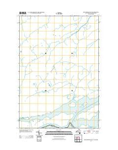 Hogansburg OE N New York Historical topographic map, 1:24000 scale, 7.5 X 7.5 Minute, Year 2013